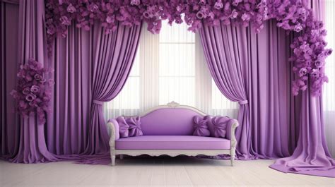 Stunningly beautiful purple wedding decorations with draping lights ...