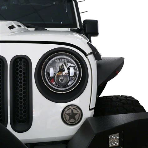 Jeep Wrangler Headlight Covers (07-18 Jeep Wrangler JK) - Free Shipping