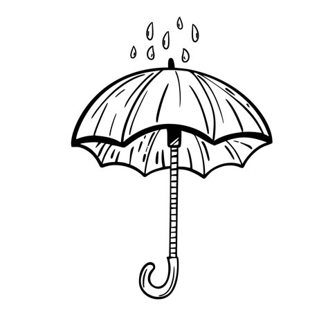 Umbrella. Sketch. Hand drawing. For your design. 21631531 Vector Art at ...