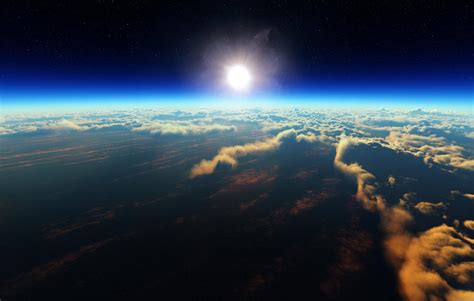 Earth sunrise from outer space Digital Art by Johan Swanepoel - Pixels