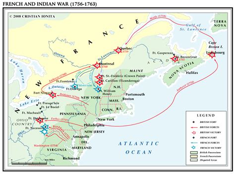 French Indian War Map | World Map 07