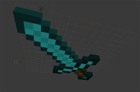 Minecraft Diamond Sword 3D Model $2 - .3ds .fbx .stl .blend .obj - Free3D