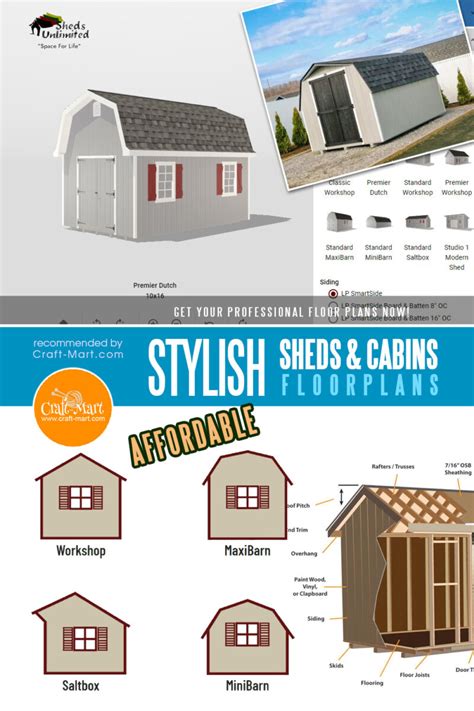 Affordable Prefab Shed Kits & DIY Shed Plans for Your Backyard - Craft-Mart