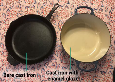 Cast Iron vs. Enameled Cast Iron (10 Major Differences) - Prudent Reviews