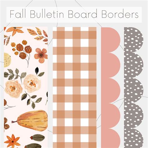 Fall Bulletin Board Borders Fall Classroom Decor, Autumn Bulletin Board ...