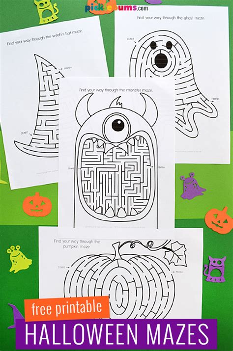 Free Printable Halloween Mazes for Kids - Picklebums