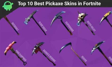 Top 10 Best Pickaxe Skins in Fortnite