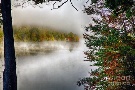 Autumn Fog on a Lake Photograph by George Oze | Fine Art America