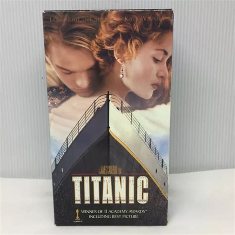 VHS TITANIC LEONARDO DiCaprio Kate Winslet Sinking Ship Boat 18 92