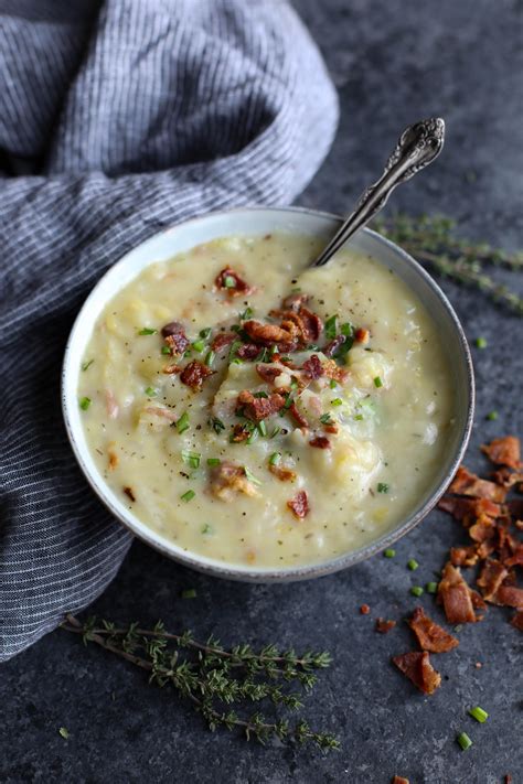 Creamy Potato Leek Soup with Bacon Recipe | The Feedfeed