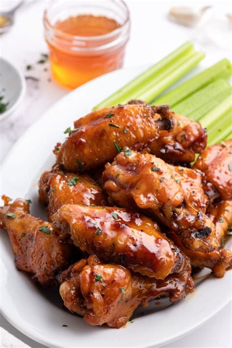 Honey Glazed Chicken Wings - Recipe Girl