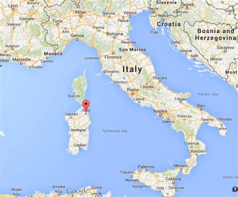 Where is Olbia on map of Italy