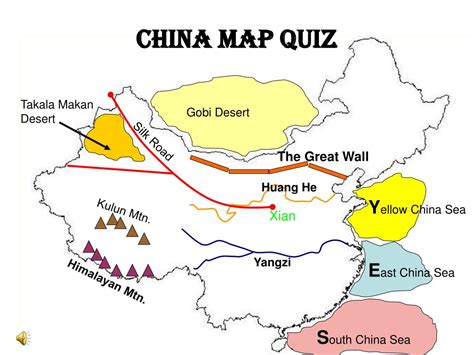 Gobi Desert Map China