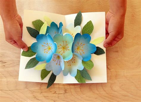 How To Make Pop Up Flower Card Step By | Best Flower Site