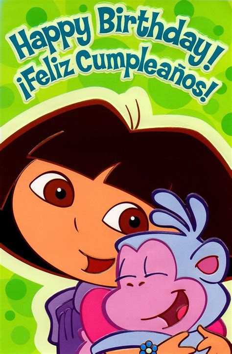 Dora The Explorer Happy Birthday Card Feliz Cumpleanos | Sexiz Pix