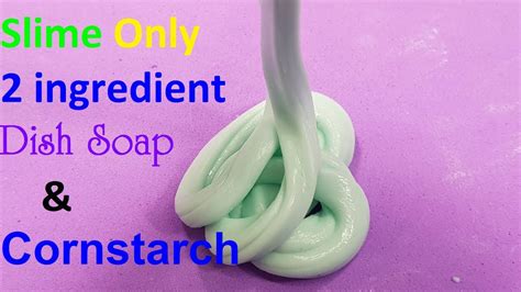 Cornstarch And Dish Soap Slime