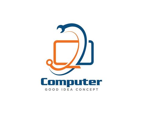 Computer Technology Logo Icon Design Vector 10665015 Vector Art at Vecteezy