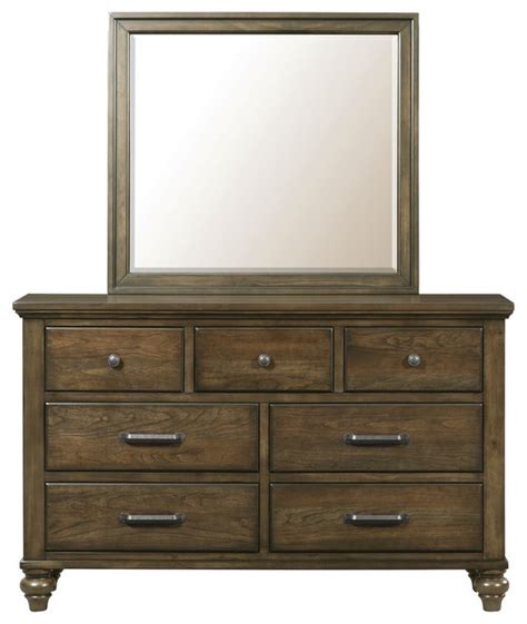 Channing 7-Drawer Dresser & Mirror Set - Traditional - Dressers - by ...