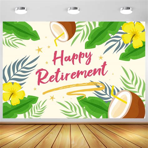 Buy Belrew Happy Retirement Backdrop Banner, Farewell Party Theme ...