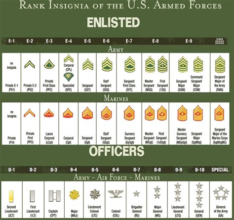 Understanding Us Military Ranks Military Connection