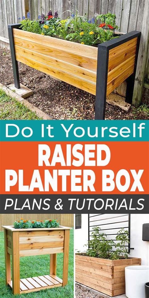 DIY Raised Planter Box Plans & Tutorials for Convenient Container ...