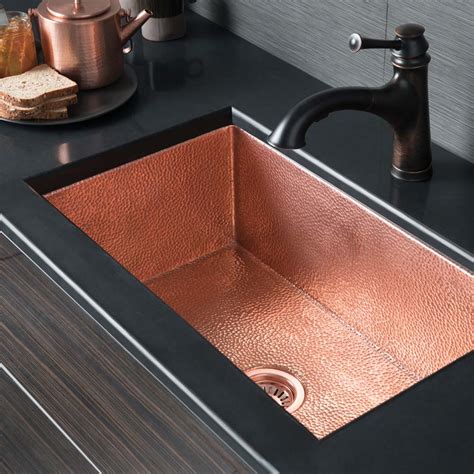 Hammered Copper Undermount Kitchen Sink – Things In The Kitchen