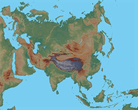 Physical Map Of Asia Asia Map Physical Map Geography Map Images