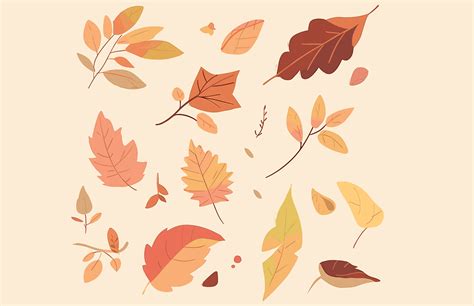 Autumn Leaves Set, Autumn Design Element Graphic by Unique_Design_Team ...