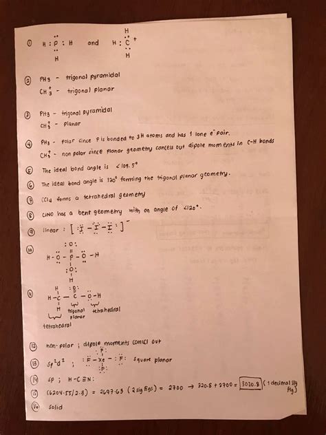 [Solved] 1.Lewis structure of PH3 and CH3+ ? 2.Molecular geometry of ...