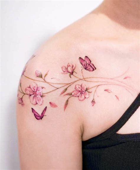 61 Beautiful Cherry Blossom Tattoos With Meaning