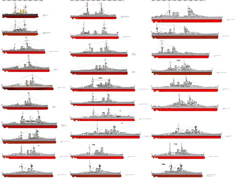 Side-By-Side Saturday: Royal Navy Battleships and Battlecruisers ...