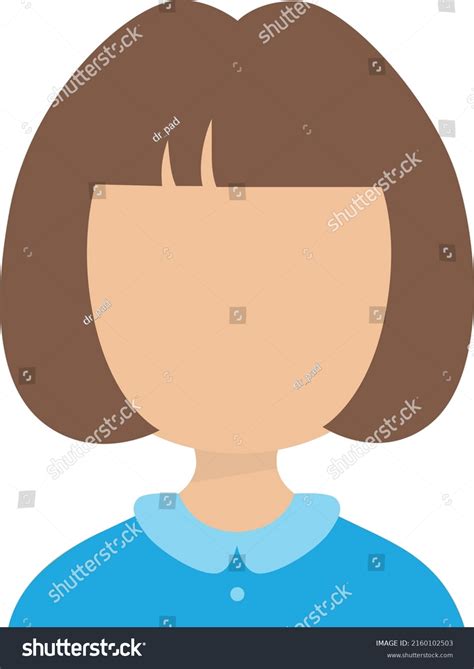 Girl Woman Face Profile Picture Concept Stock Vector (Royalty Free ...