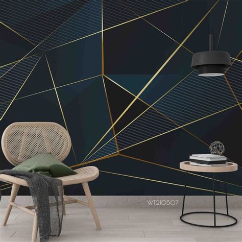 Removable Wallpaper Geometric - Etsy