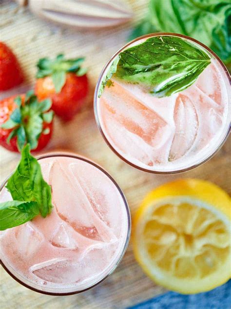 Strawberry Basil Gin Cocktail - the Perfect Summer Drink