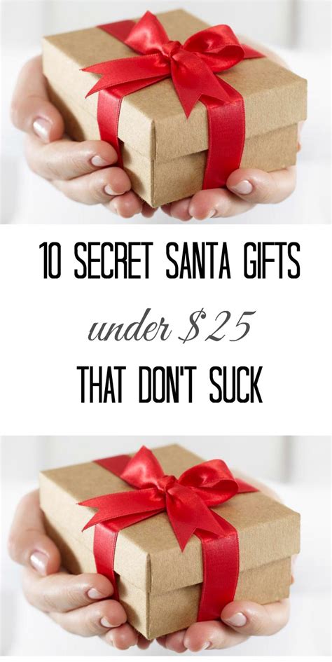 10 secret santa gifts under $25 that don't suck | Finding Silver Linings