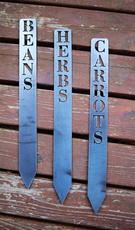 Individual Metal Garden Markers Plant Stakes Herb Markers - Etsy