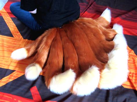 Any Color Fluffy Kitsune Nine Tailed Fox Cosplay Extra Soft | Etsy