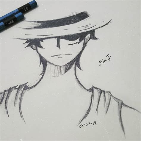 Luffy Sketch at PaintingValley.com | Explore collection of Luffy Sketch