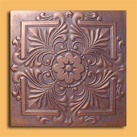 20"x20" Royal Antique Copper Graphite Ceiling Tiles, Antique Ceilings ...