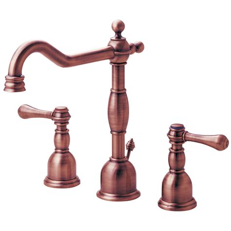 Danze Opulence Antique Copper Traditional Widespread Bathroom Sink Fau - FaucetList.com