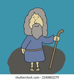 Noah Bible Character Drawing Children Stock Illustration 2240802279 ...