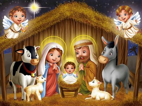 HD wallpaper: Birth Of Jesus, christmas, bible, december, 3d and ...