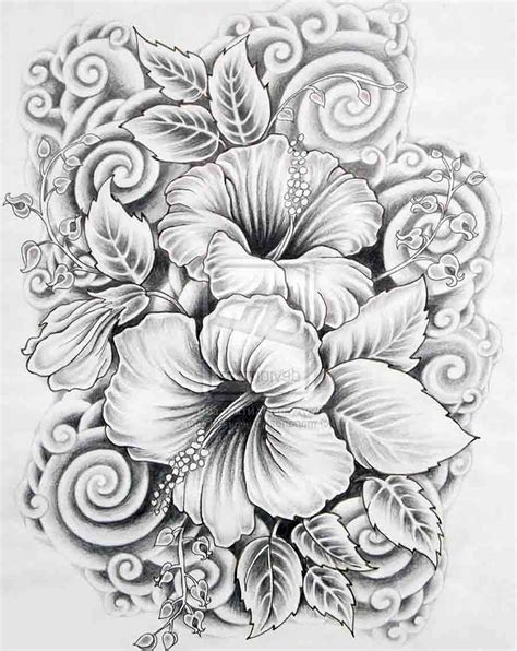 Flower Shading Drawing at PaintingValley.com | Explore collection of ...