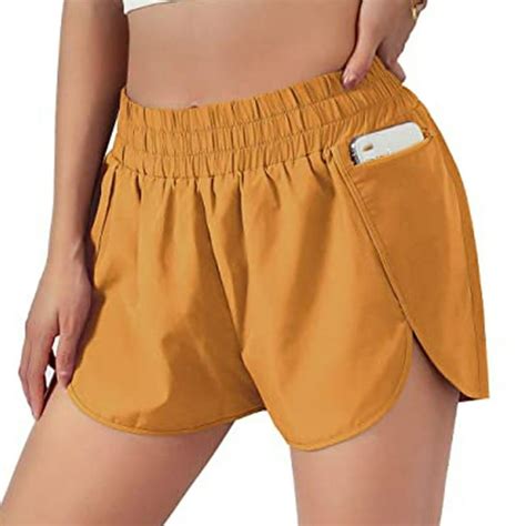 Plus Size Workout Shorts for Women, Women Stretch High Waist Yoga Pants ...