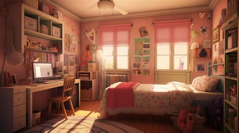 Very Pretty Room Background, Bedroom For Anime Kid, Cute Picture Of ...