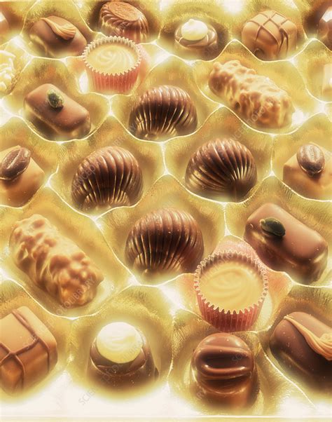 Box of chocolates - Stock Image - H110/3960 - Science Photo Library