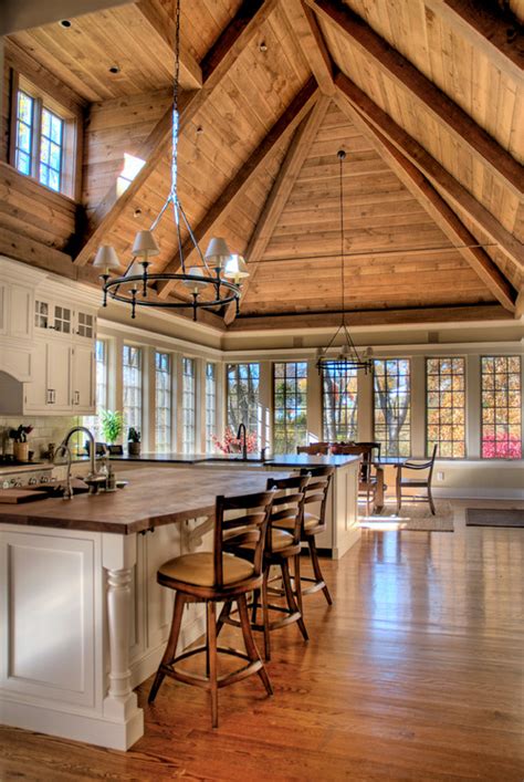 Wood Ceiling Kitchen / 9 Noteworthy Rustic Wood Ceilings | Beautiful ...