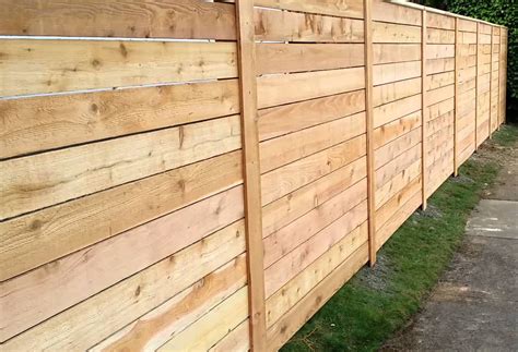 Horizontal Wood Fences | Horizontal Cedar Wood Fences | Fence Companies ...