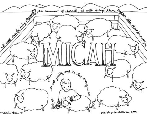 Micah Bible Coloring Page | Ministry-To-Children