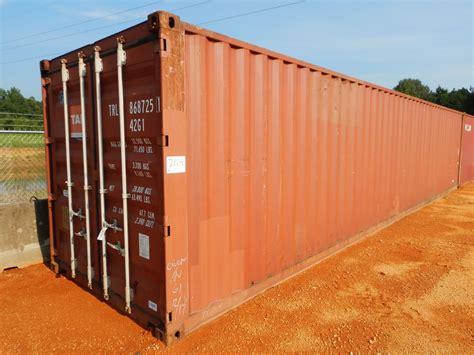 40' STEEL CONTAINER Container - Shipping / Storage - J.M. Wood Auction ...